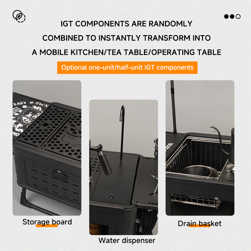 Aluminum Foldable Table Box Im - Outdoor Camping Bin avaliação e preço