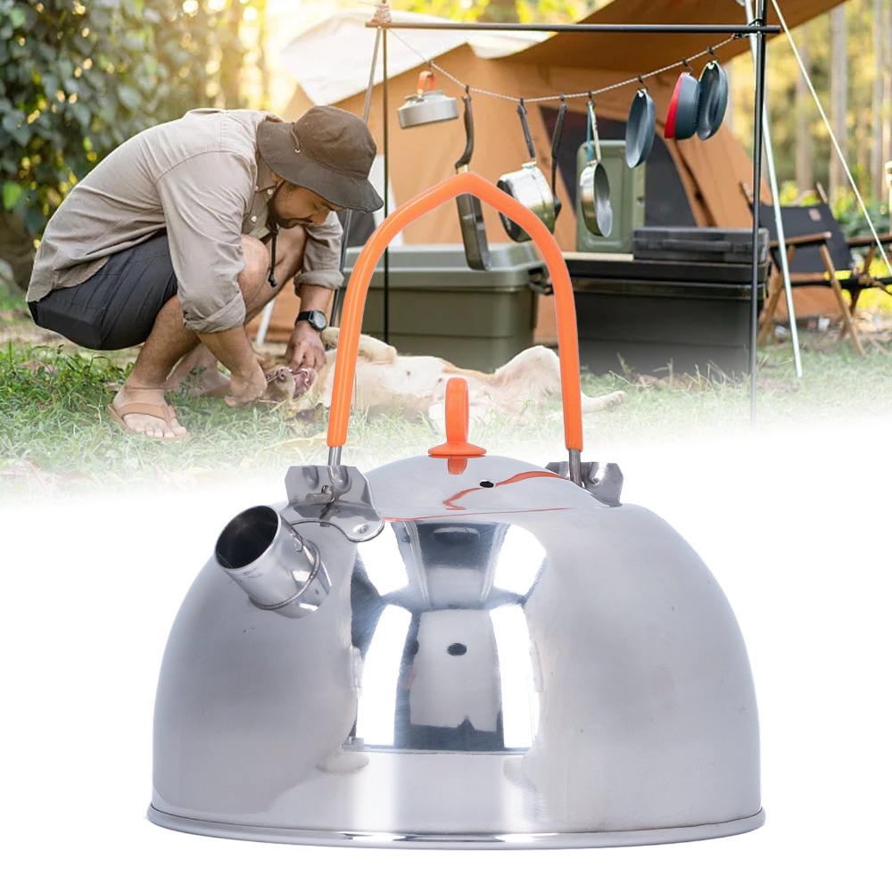 Durable Stainless Steel Portab - Outdoor Camping Kettle avaliação e preço