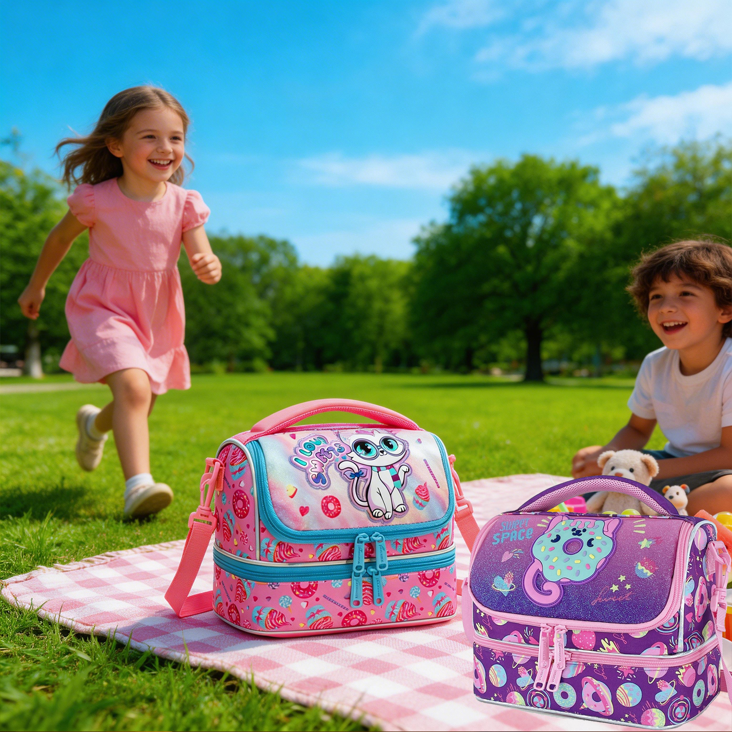 Lunch Bag for Kids Large Capac - Outdoor Activities In Camping avaliação e preço