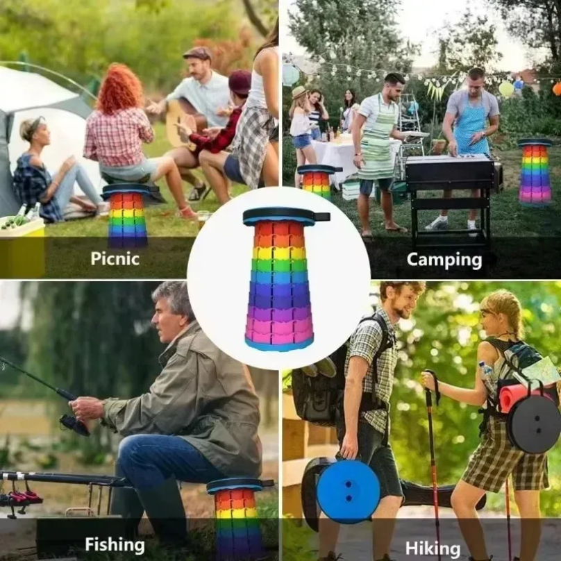 Portable Plastic Folding Teles - Outdoor Camping Chairs Folding avaliação e preço