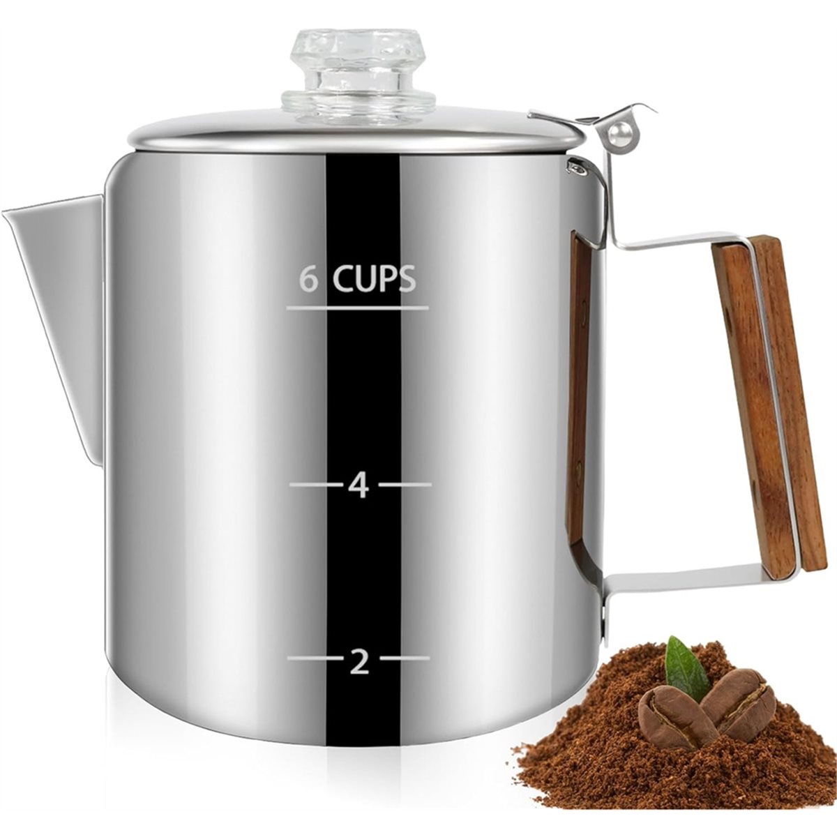 6 Cup Percolator 304 Stainless - Camp Percolator Coffee avaliação e preço