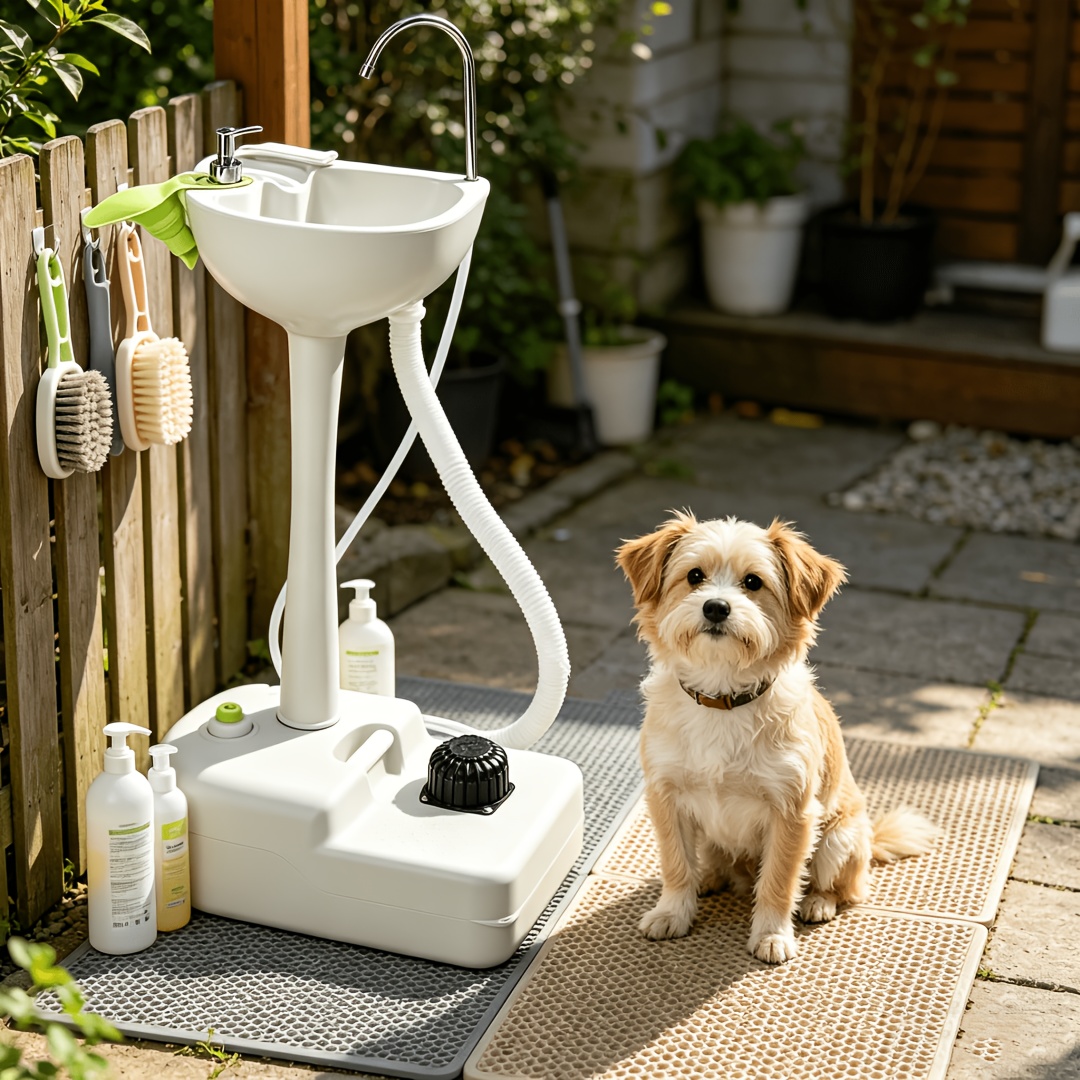 [Durable Portable Wash Basin]  - Outdoor Camping Sink avaliação e preço