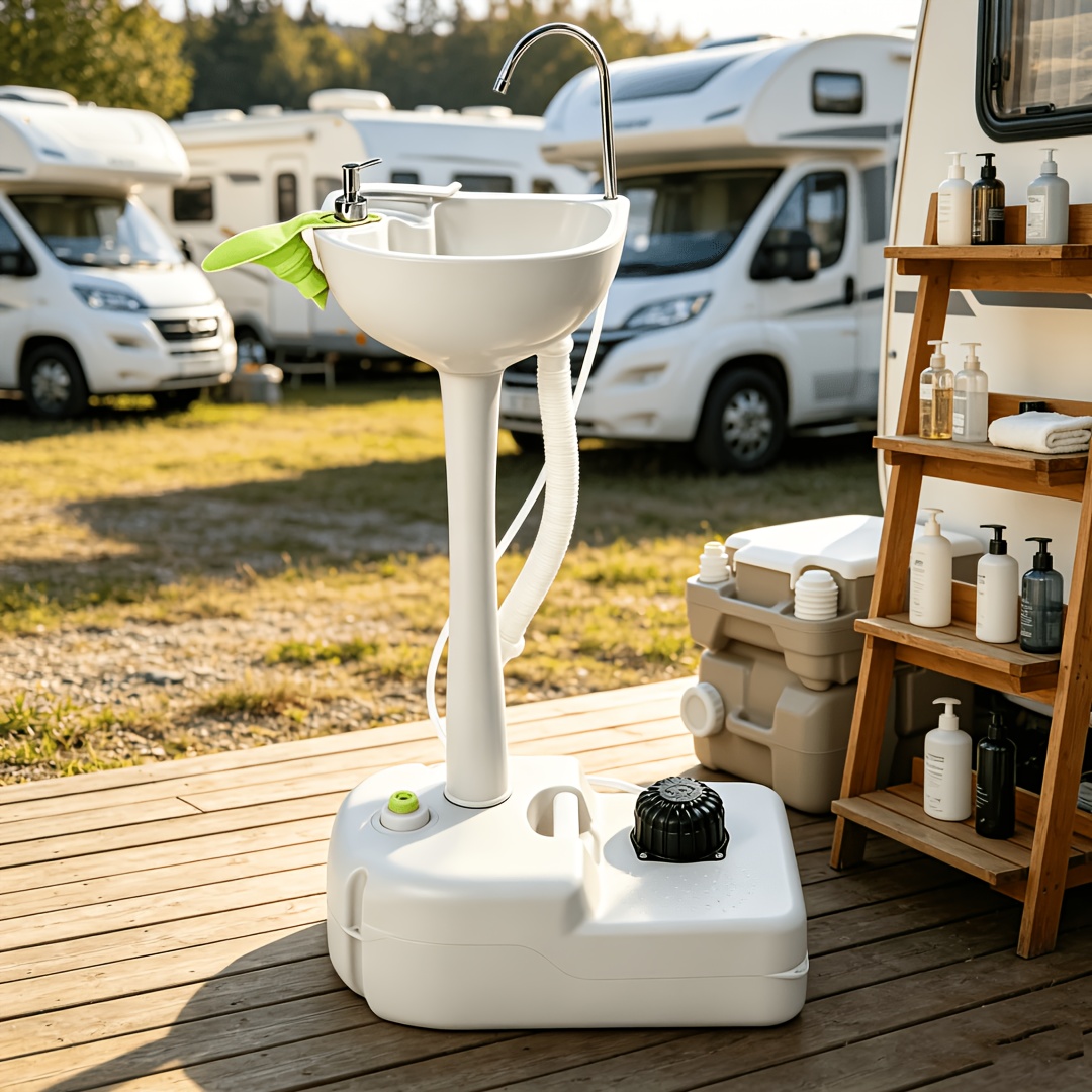 [Durable Portable Wash Basin]  - Outdoor Camping Sink avaliação e preço