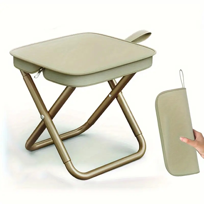 1pc Portable Folding Iron Allo - Outdoor Camping Chairs Folding avaliação e preço