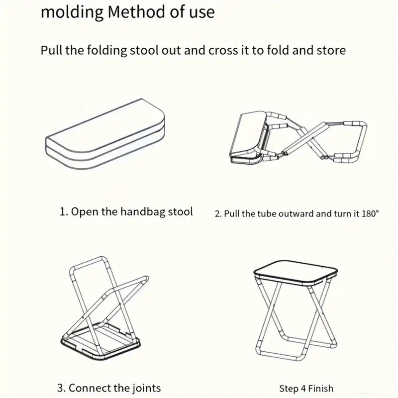 1pc Portable Folding Iron Allo - Outdoor Camping Chairs Folding avaliação e preço