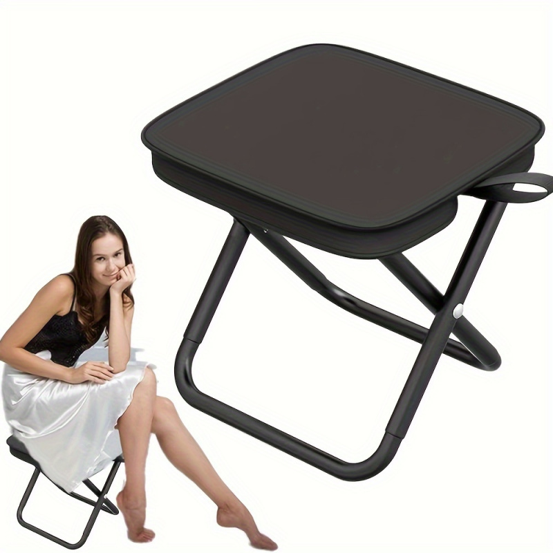 1pc Portable Folding Iron Allo - Outdoor Camping Chairs Folding avaliação e preço